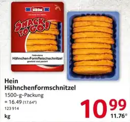 Selgros Hein Hähnchenform schnitzel Angebot