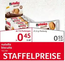 Selgros nutella biscuits Angebot