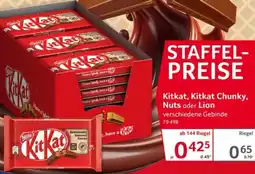 Selgros Kitkat, Kitkat Chunky, Nuts oder Lion Angebot