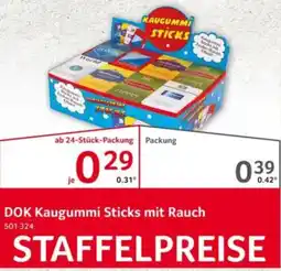 Selgros DOK Kaugummi Sticks mit Rauch Angebot