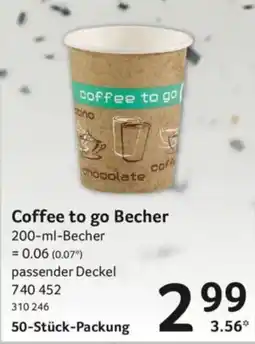 Selgros Coffee to go Becher Angebot
