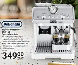 Selgros DeLonghi Espressomaschine EC 9155 Specialista Arte Angebot