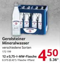 Selgros Gerolsteiner Mineralwasser Angebot