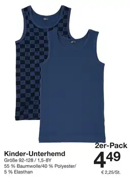 Zeeman Kinder-Unterhemd Angebot