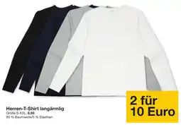 Zeeman Herren-T-Shirt langärmelig Angebot