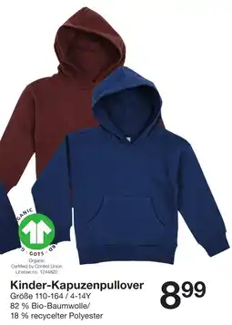 Zeeman Kinder-Kapuzenpullover Angebot