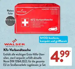 Aldi Süd WALSER Kfz-Verbandtasche Angebot