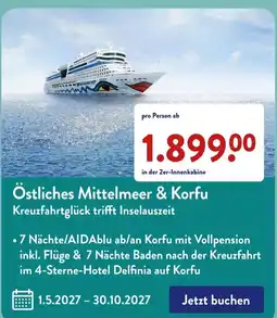 Aldi Süd Östliches Mittelmeer & Korfu Angebot