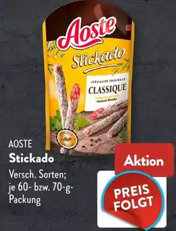 Aldi Süd Aoste Stickado Angebot