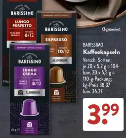 Aldi Süd BARISSIMO Kaffee kapseln Angebot