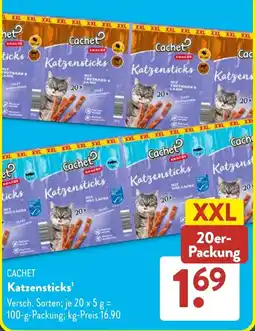Aldi Süd Cachet Katzensticks Angebot