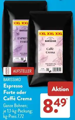 Aldi Süd BARISSIMO Espresso Forte oder Caffè Crema Angebot