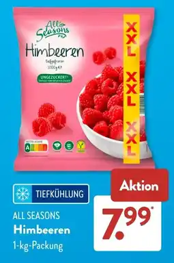 Aldi Süd All Seasons Himbeeren Angebot