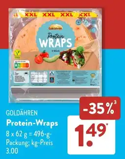 Aldi Süd GOLDÄHREN Protein-Wraps Angebot