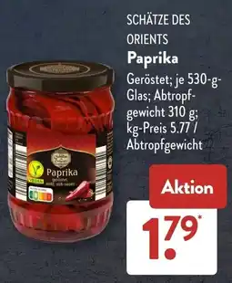 Aldi Süd Schätze des Orients Paprika Angebot