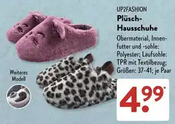 Aldi Süd UP2FASHION Plüsch-Hausschuhe Angebot
