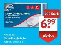 Aldi Süd POWER FORCE Einmalhandschuhe Angebot