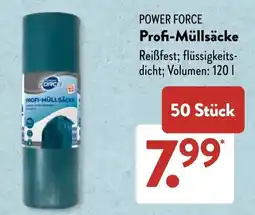 Aldi Süd POWER FORCE Profi-Müllsäcke Angebot