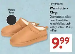 Aldi Süd UP2FASHION Warmfutter-Clogs Angebot