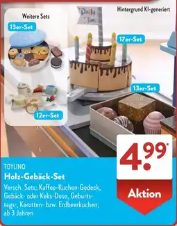 Aldi Süd TOYLINO Holz-Gebäck-Set Angebot