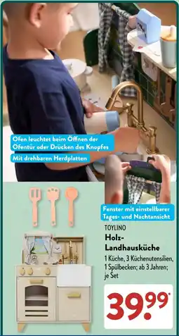 Aldi Süd TOYLINO Holz-Landhausküche Angebot