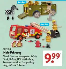 Aldi Süd TOYLINO Holz-Fahrzeug Angebot