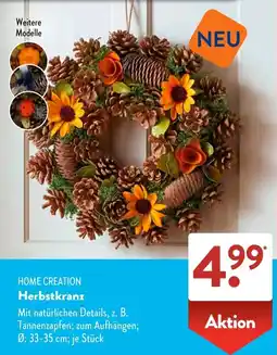Aldi Süd HOME CREATION Herbstkranz Angebot