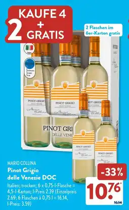 Aldi Süd MARIO COLLINA Pinot Grigio delle Venezie DOC Angebot