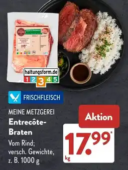 Aldi Süd MEINE METZGEREI Entrecôte-Braten Angebot