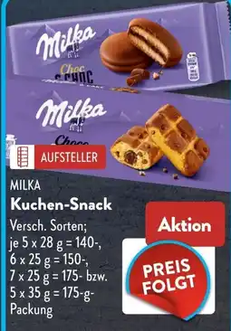 Aldi Süd Milka Kuchen-Snack Angebot
