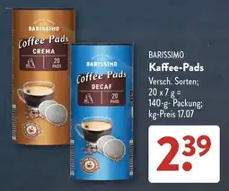 Aldi Süd BARISSIMO Kaffee-Pads Angebot