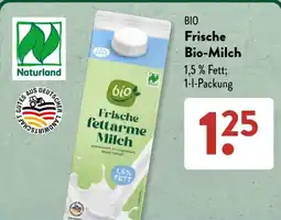 Aldi Süd Naturland Frische Bio-Milch Angebot