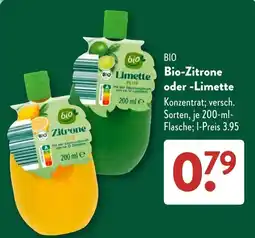 Aldi Süd bio Zitrone oder -Limette Angebot
