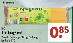 Aldi Süd Bio-Spaghetti Angebot