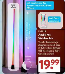 Aldi Süd CASALUX Ambiente-Stehleuchte Angebot
