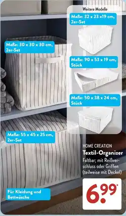 Aldi Süd HOME CREATION Textil-Organizer Angebot