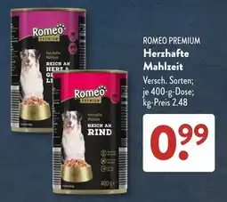 Aldi Süd Romeo Premium Herzhafte Mahlzeit Angebot