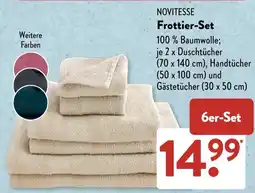 Aldi Süd NOVITESSE Frottier-Set Angebot