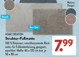 Aldi Süd HOME CREATION Struktur-Fußmatte Angebot