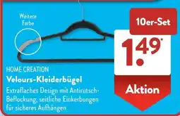 Aldi Süd HOME CREATION Velours-Kleiderbügel Angebot