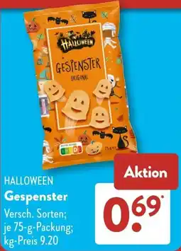 Aldi Süd Halloween Gespenster Angebot