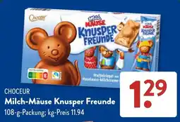 Aldi Süd CHOEUR Milch-Mäuse Knusper Freunde Angebot