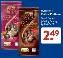 Aldi Süd MOSER ROTH Délice Pralinen Angebot