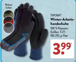 Aldi Süd TOPCRAFT Winter-Arbeits-handschuhe Angebot