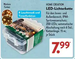 Aldi Süd HOME CREATION LED-Lichterkette Angebot