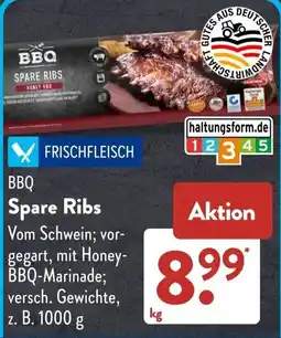 Aldi Süd BBQ Spare Ribs Angebot