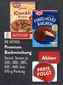 Aldi Süd DR. OETKER Premium Backmischung Angebot