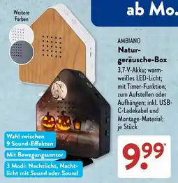 Aldi Süd AMBIAINO Natur-geräusche-Box Angebot