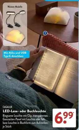 Aldi Süd CASALUX LED-Lese- oder Buchleuchte Angebot