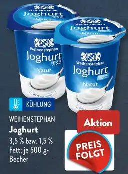 Aldi Süd Weihenstephan Joghurt Angebot